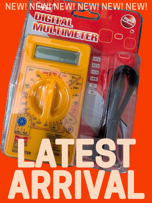 DT830D Yellow Color Digital Multimeter (Battery Included)