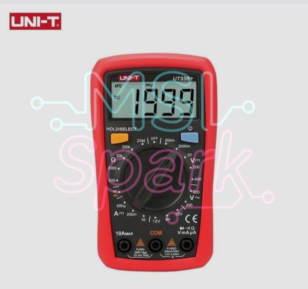 UNI-T UT33B+ Digital Multimeter LCD Backlight (Battery Included)
