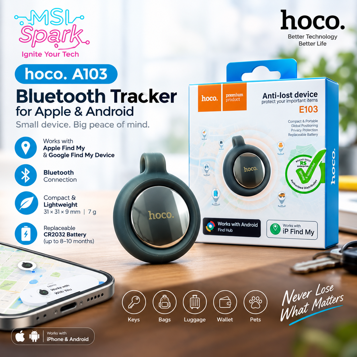Hoco E103 Anti-lost Smart Tracker